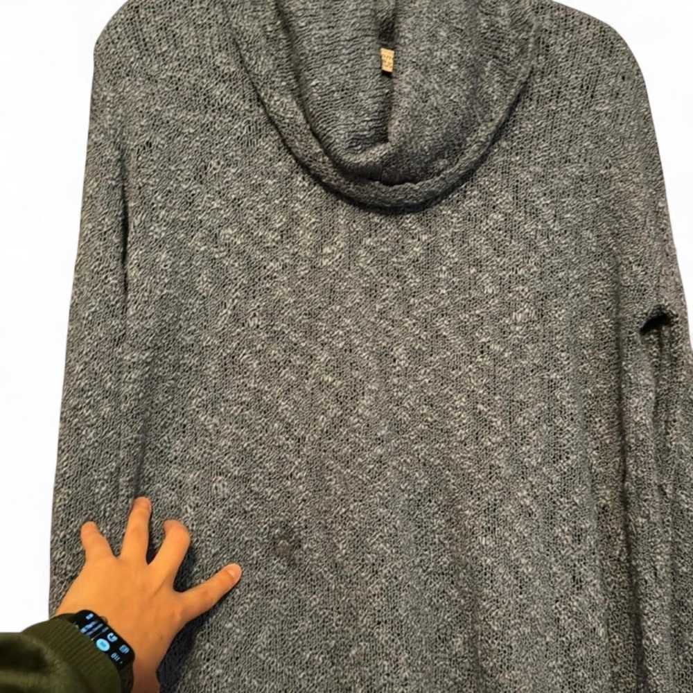 NWT Somedays Lovin Fading Light Women’s Blue Cowl Knit Sweater Dress — SMALL - Picture 7 of 7